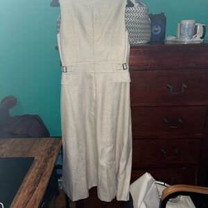 SHEIN Cream Midi Dress